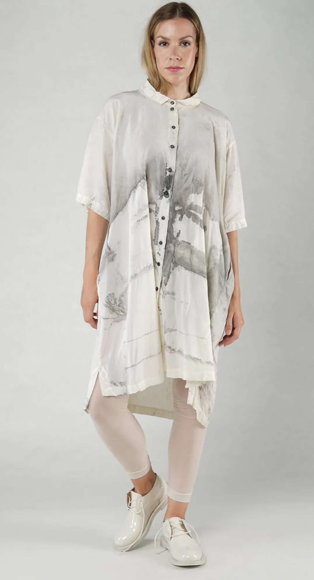 Rundholz Mainline Dresses^PRE-ORDER - Shirt Dress in Moon Pigment