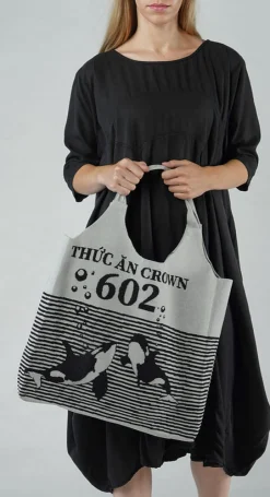 Rundholz Black Label Bags^PRE-ORDER - Shopper Bag in Malibu Navy (Pictured in Grey Black)