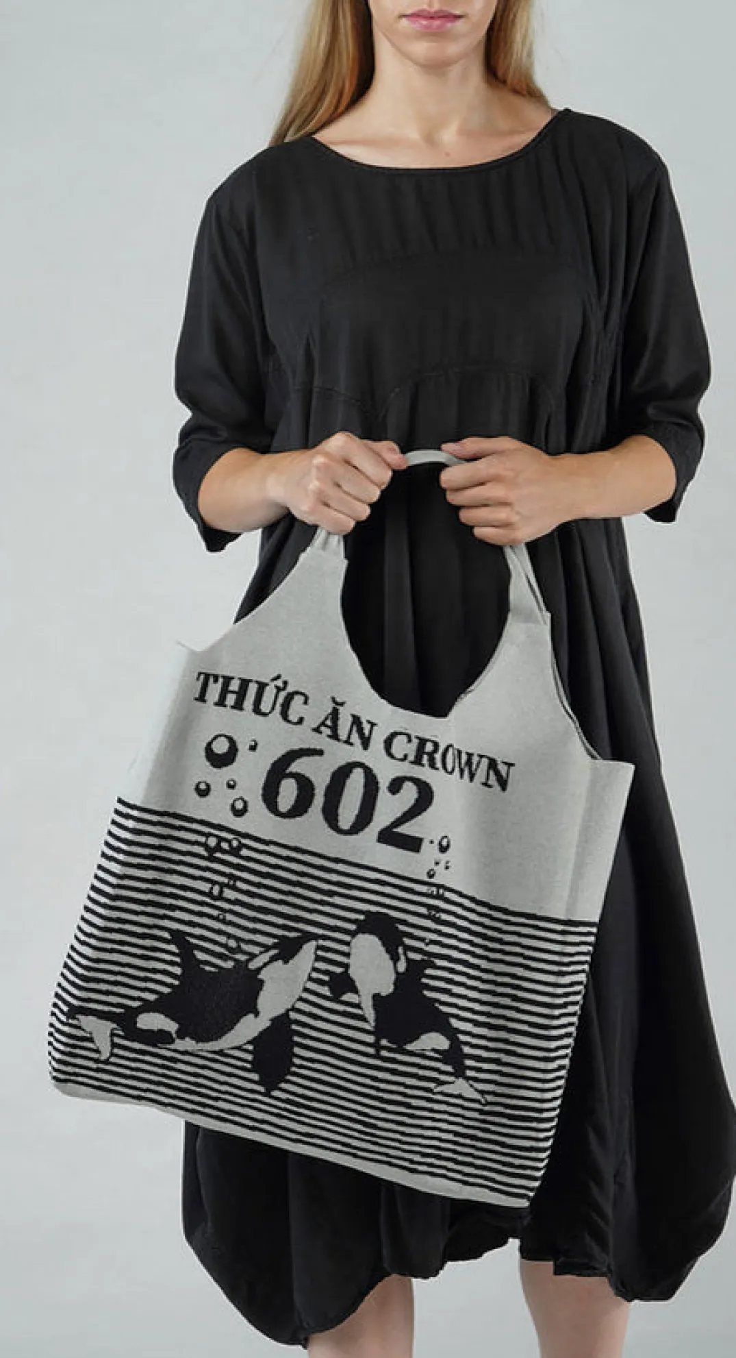 Rundholz Black Label Bags^PRE-ORDER - Shopper Bag in Malibu Navy (Pictured in Grey Black)