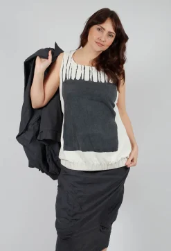 Rundholz Mainline Tops^PRE-ORDER -  Sleeveless Vest Top in Asteroid Paint
