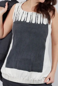 Rundholz Mainline Tops^PRE-ORDER - Sleeveless Vest Top in Asteroid Paint
