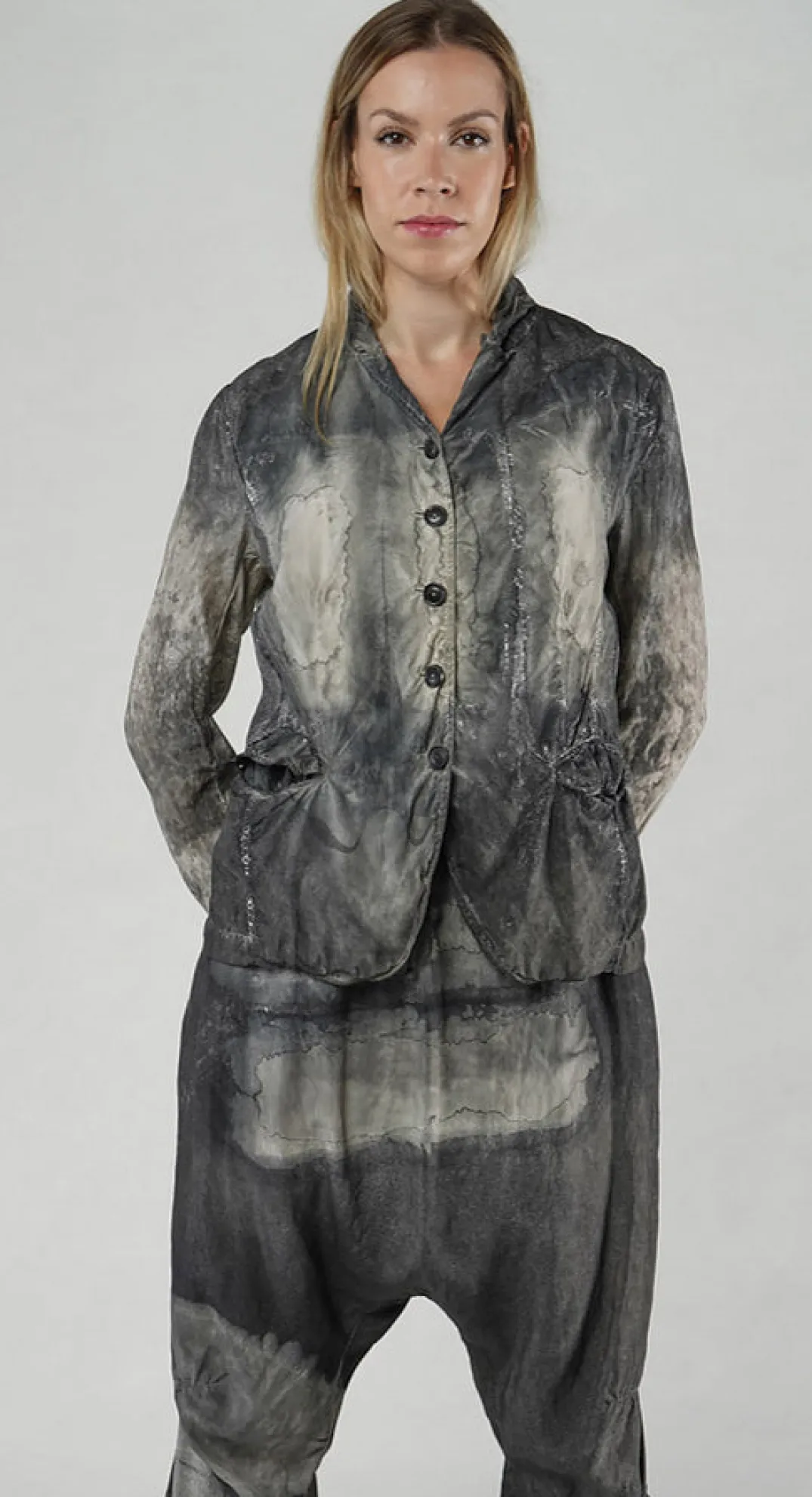 Rundholz Mainline Jackets^PRE-ORDER - Slim Fit Jacket in Moon Pigment (Pictured in Asteroid Pigment)