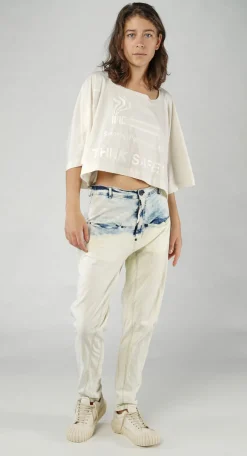 Rundholz Dip Trousers^PRE-ORDER - Slim Tapered Jeans in Bleachwash