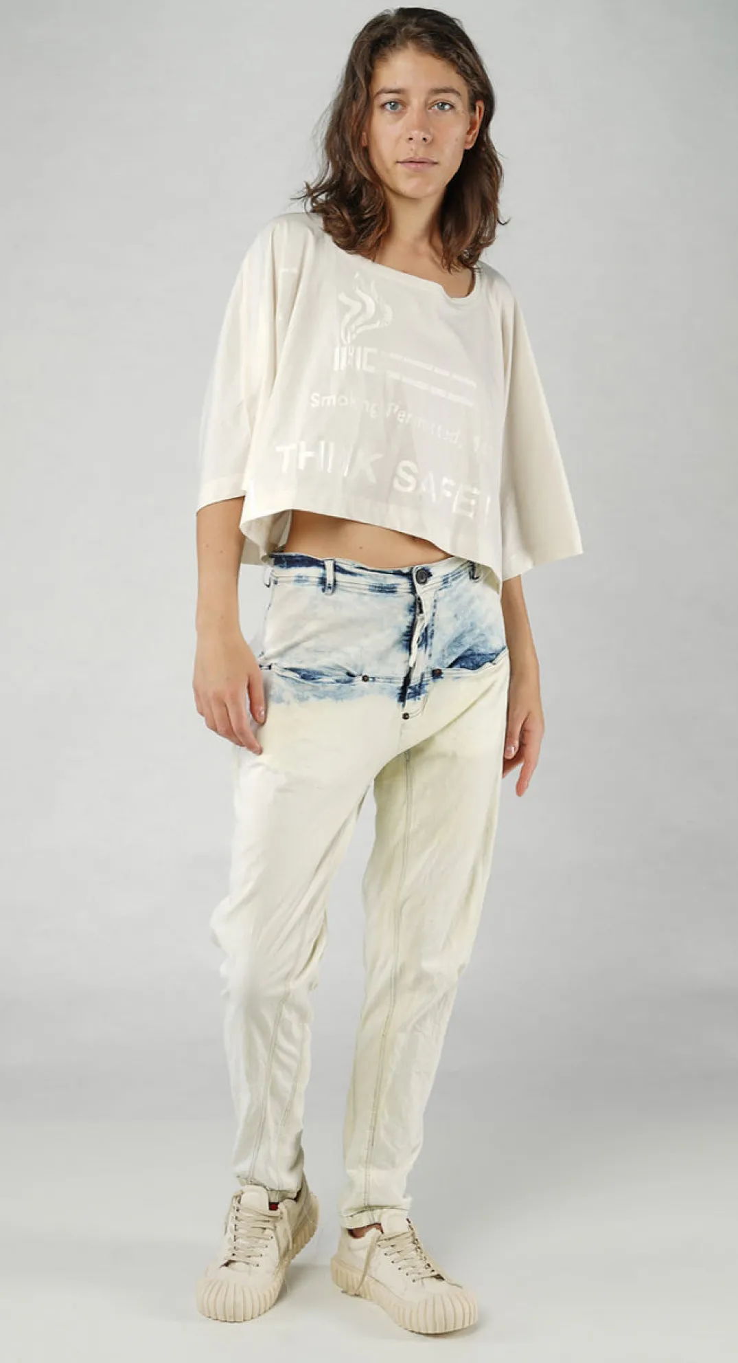 Rundholz Dip Trousers^PRE-ORDER - Slim Tapered Jeans in Mandarine Dye (Pictured in Bleachwash)