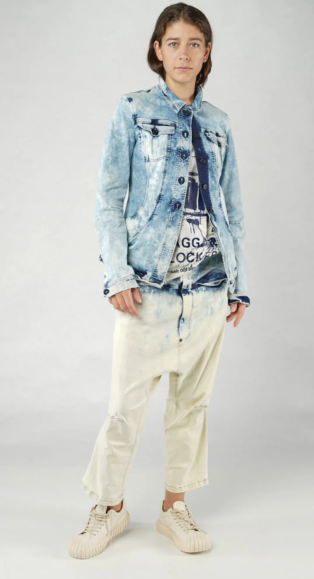 Rundholz Dip Jackets^PRE-ORDER - Tailored Denim Jacket in Bleachwash