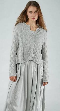 Rundholz Black Label Cardigans^PRE-ORDER - Textured Knitted Cardigan in Malibu (Pictured in Grey)