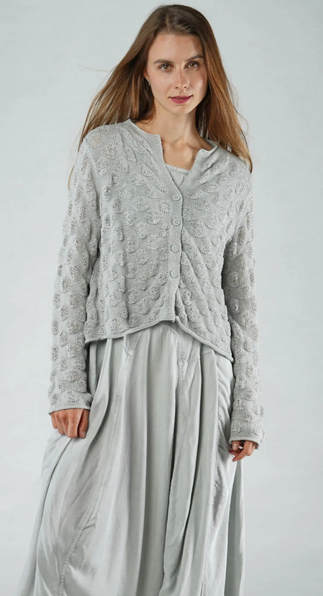 Rundholz Black Label Cardigans^PRE-ORDER - Textured Knitted Cardigan in Malibu (Pictured in Grey)