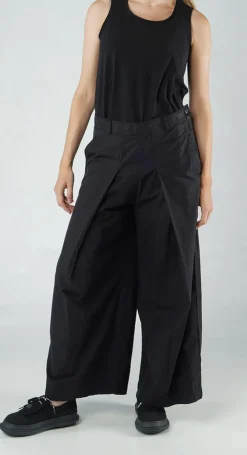 Rundholz Black Label Trousers^PRE-ORDER - Trousers with Oversized Pleats in Grey (Pictured in Black)