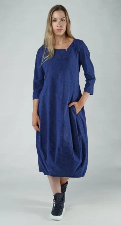 Rundholz Black Label Dresses^PRE-ORDER - Tulip Hem Dress in Malibu Print (Pictured in Navy Print)