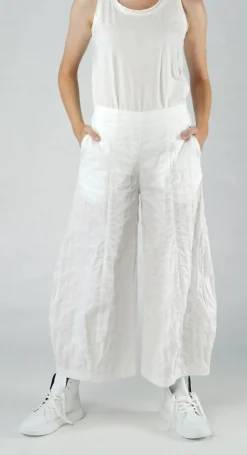 Rundholz Black Label Trousers^PRE-ORDER - Tulip Hem Trousers in Aqua (Pictured in Offwhite)