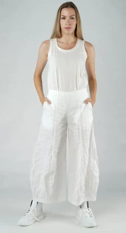 Rundholz Black Label Trousers^PRE-ORDER - Tulip Hem Trousers in Navy (Pictured in Offwhite)