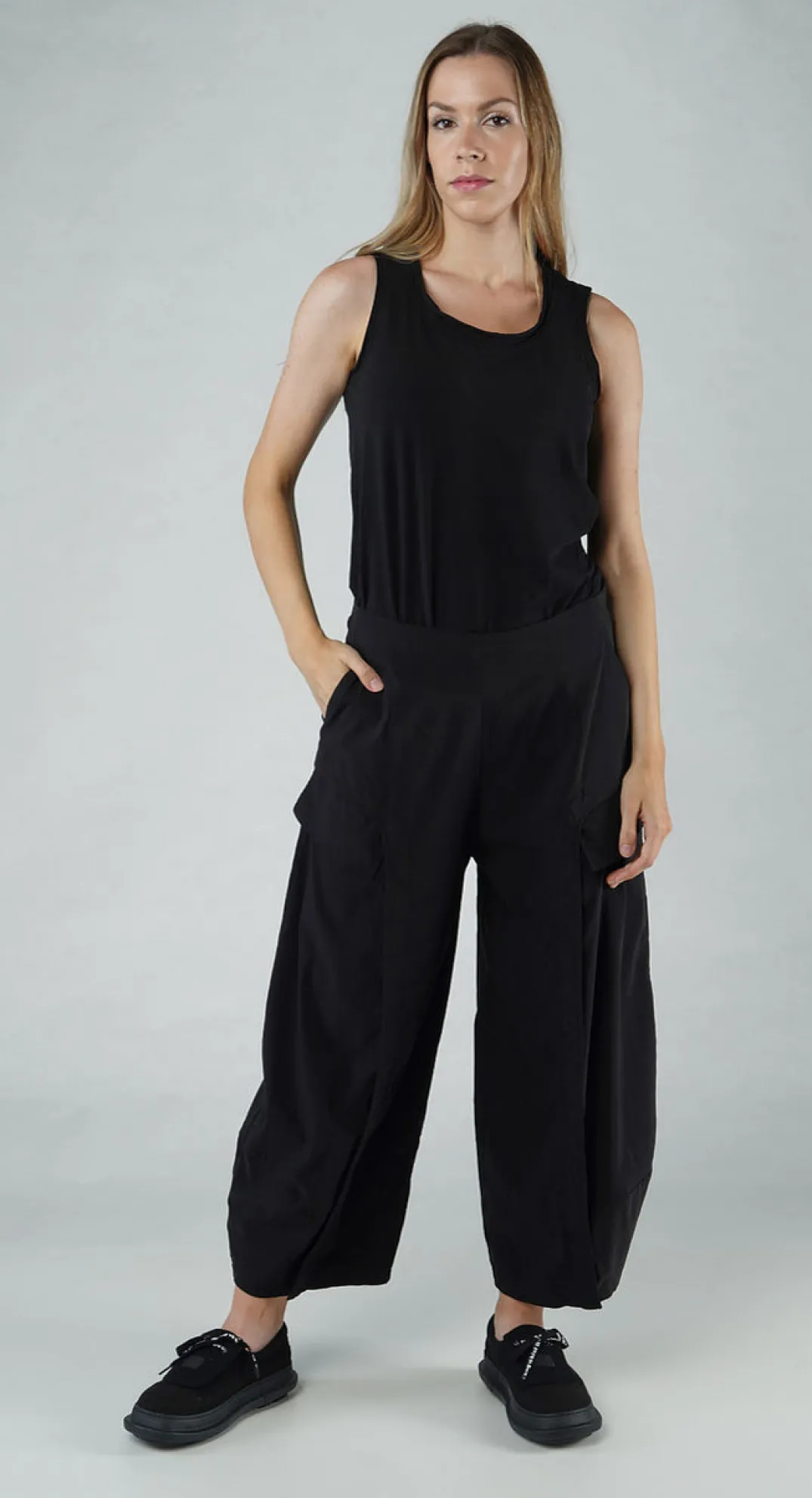 Rundholz Black Label Trousers^PRE-ORDER - Tulip Trousers with Front Panels in Malibu (Pictured in Black)