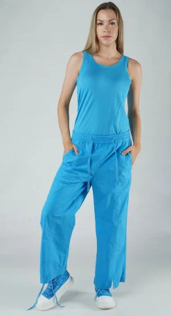 Rundholz Black Label Trousers^PRE-ORDER - Wide Leg Trousers in Aqua (Pictured in Malibu)