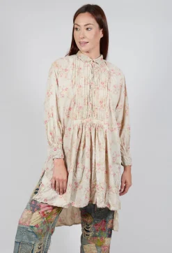 Magnolia Pearl Tops^Print Cordelia Night Shirt in Lake of Roses