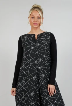 Xenia Design Jumpsuits^Print Inon Jumpsuit in Black with White