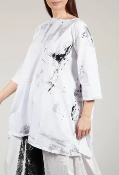 Moyuru Jumpers^Print Jumper in Black and White