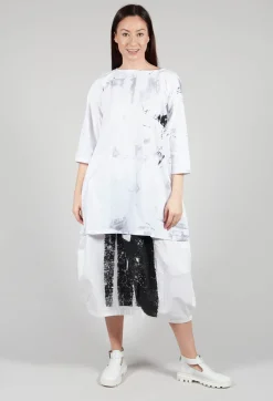 Moyuru Jumpers^Print Jumper in Black and White