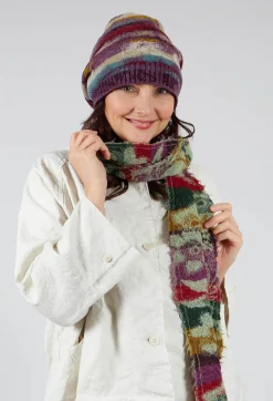 Butapana Scarves^Print Wool Scarf in Olive