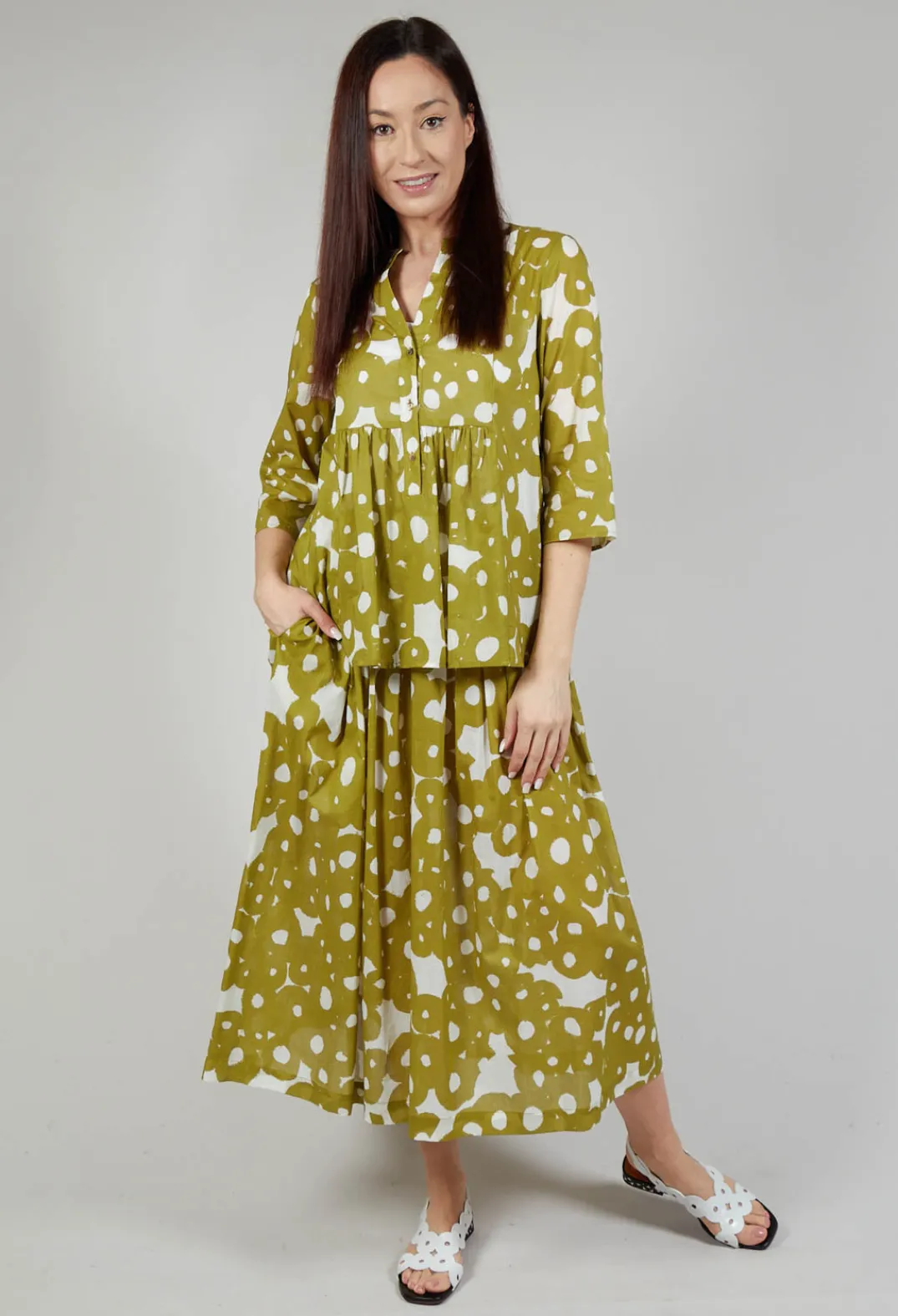 Operificio Neirami Shirts & Blouses^Printed Blouse in Foglia
