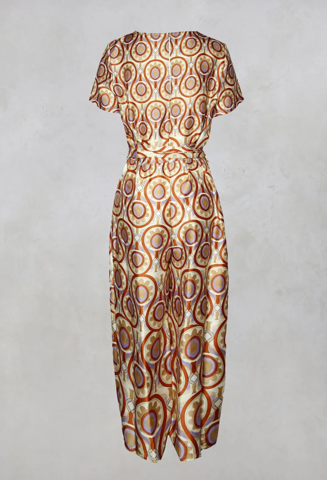 Maliparmi Jumpsuits^Printed Jumpsuit in Beige/Malva