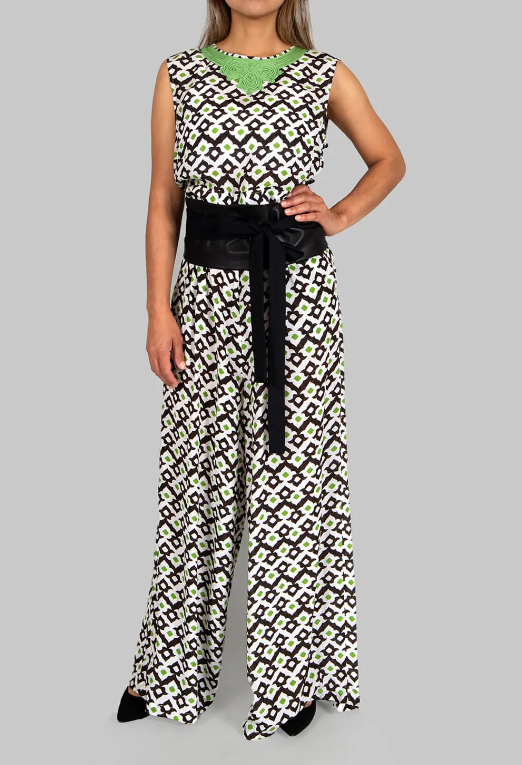 Maliparmi Jumpsuits^Printed Jumpsuit in Beige/Malva