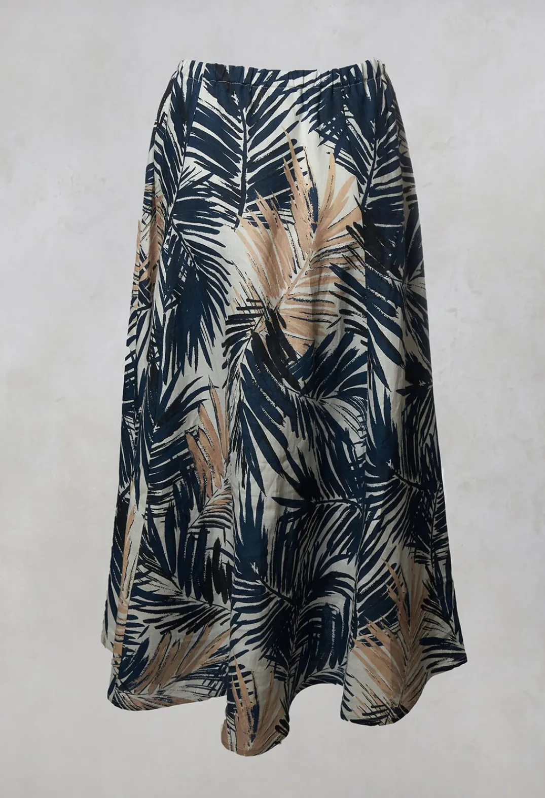 Out of Xile Skirts^Printed Linen Maxi Skirt in Navy