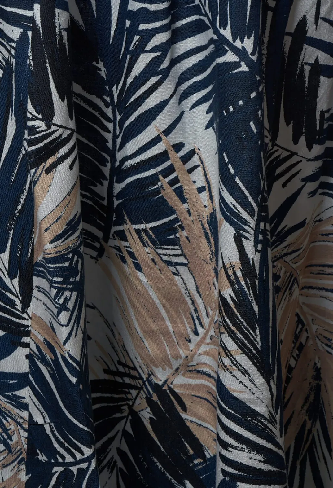 Out of Xile Skirts^Printed Linen Maxi Skirt in Navy