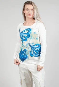 Rundholz Mainline Tops^Printed Long Sleeve Top in Spec Handpaint