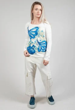 Rundholz Mainline Tops^Printed Long Sleeve Top in Spec Handpaint