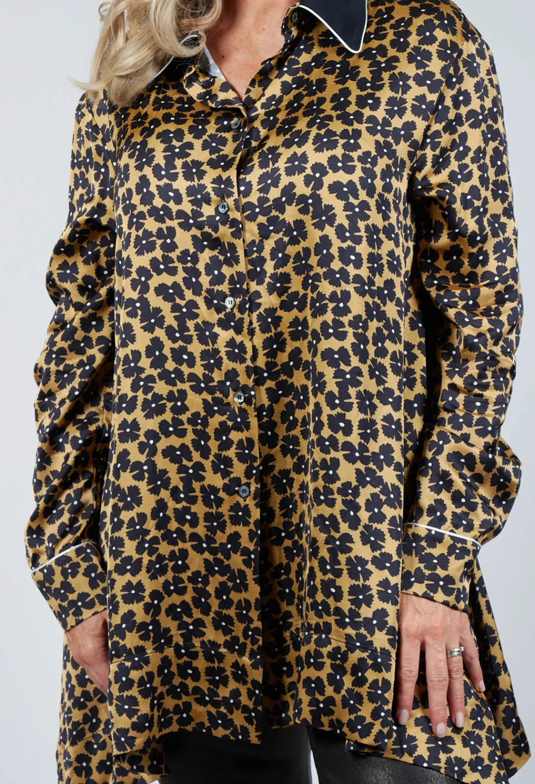 Beatrice B Shirts & Blouses|Co-ords & Suits^Printed Shirt in Black