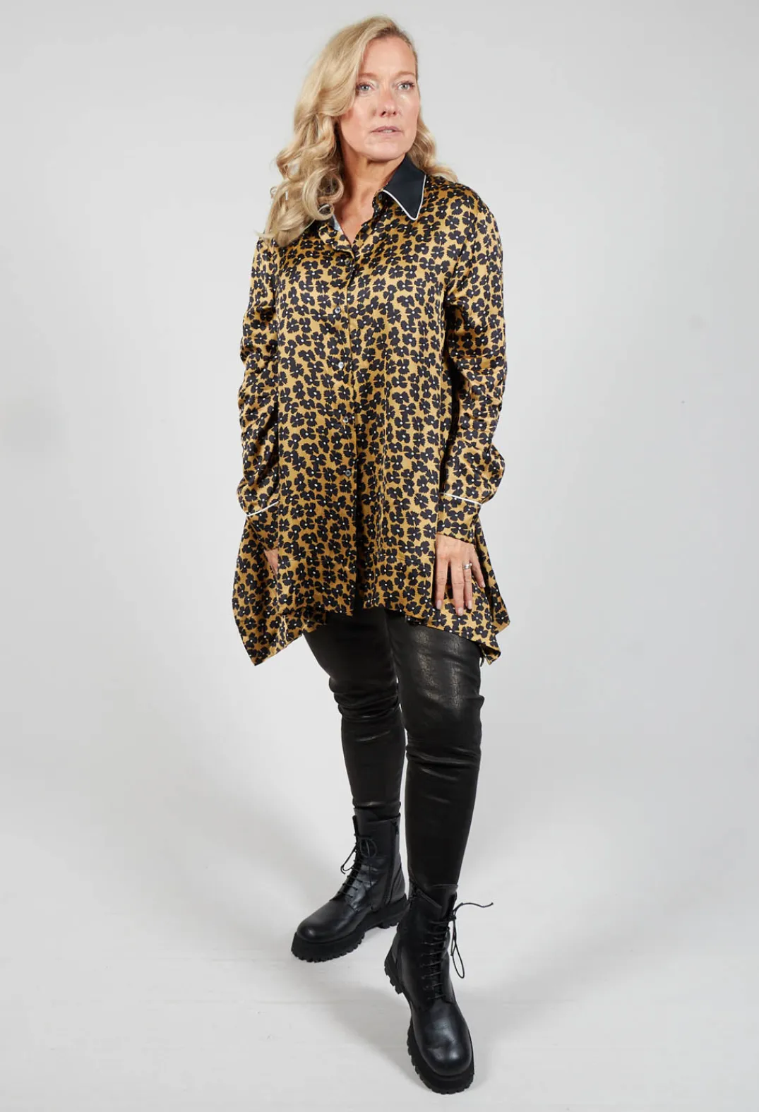 Beatrice B Shirts & Blouses|Co-ords & Suits^Printed Shirt in Black