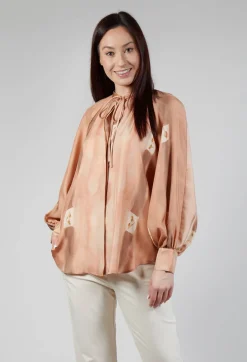 Beatrice B Shirts & Blouses^Printed Silk Shirt in Rose Print