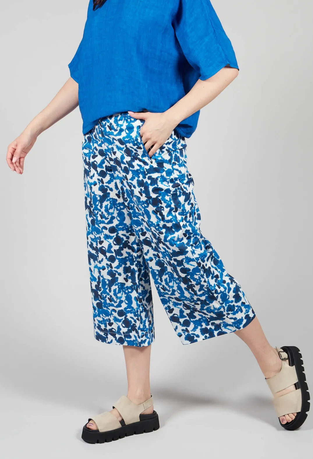 Elemente Clemente Trousers^Printed Skara Pants in Saphir