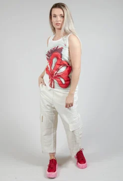 Rundholz Mainline Tops^Printed Vest in Spec Handpaint