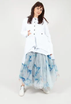 Bread and Butter Skirts^Printwork Tulle Skirt in Blue