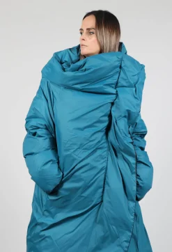 Rundholz Black Label Coats^Puffer Coat with Asymmetric Hem in Ink