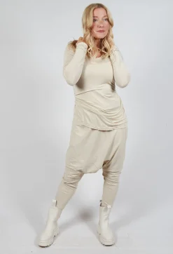 Rundholz Mainline Trousers^Pull on Drop Crotch Trousers in Bone