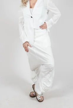 Rundholz Mainline Trousers^Pull On Drop Crotch Trousers in Starwhite