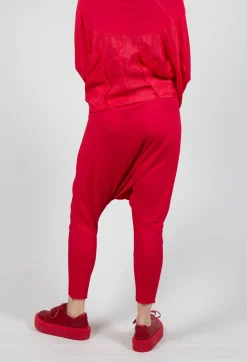 Rundholz Mainline Trousers^Pull on Drop Crotch Trousers in Cardinal Cloud