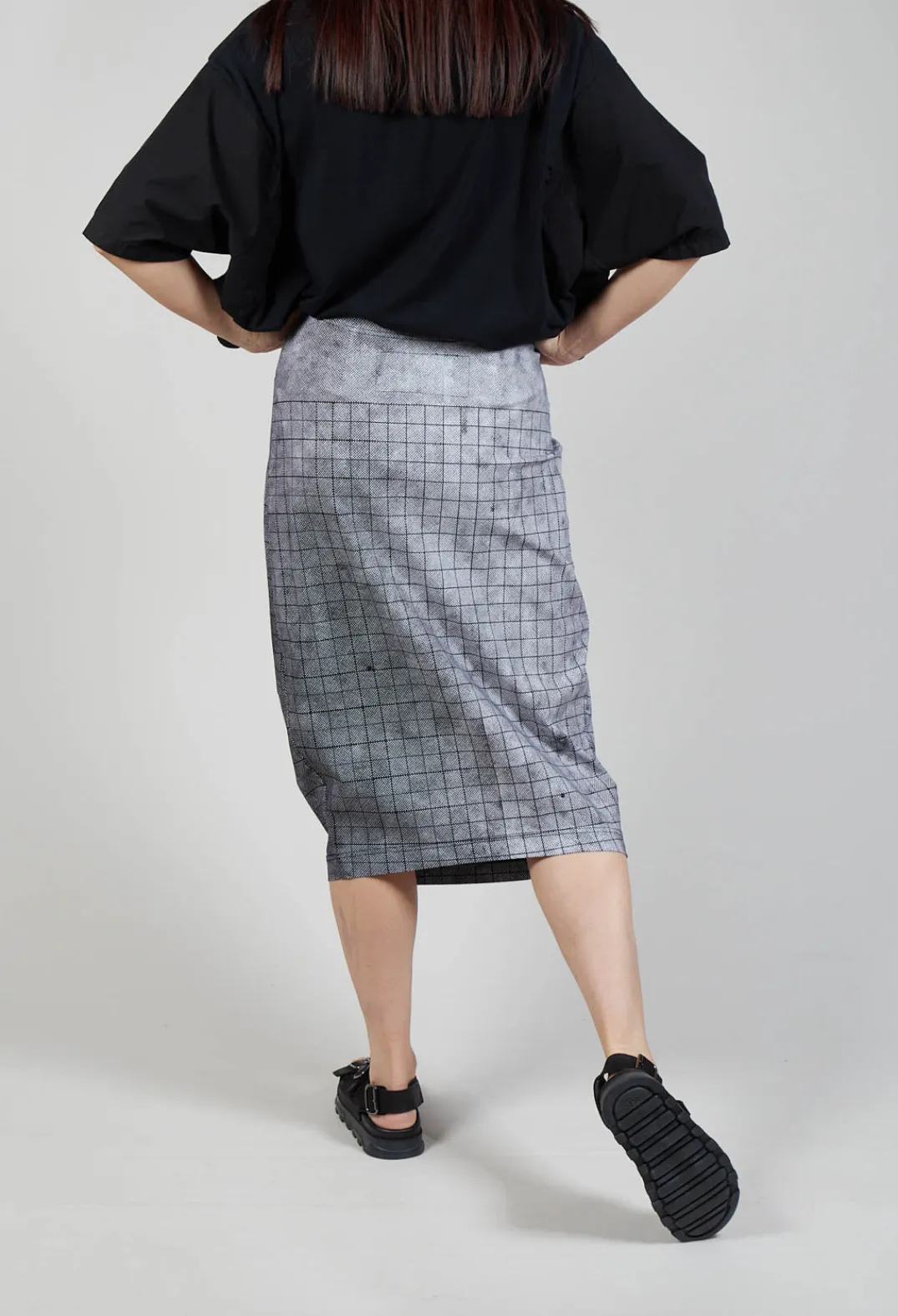 Rundholz Black Label Skirts^Pull On Fitted Skirt in Black print