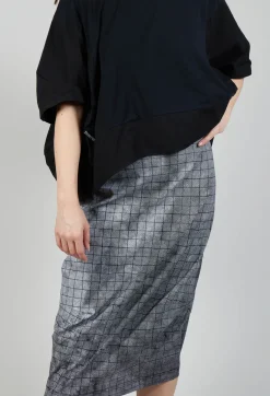 Rundholz Black Label Skirts^Pull On Fitted Skirt in Black print