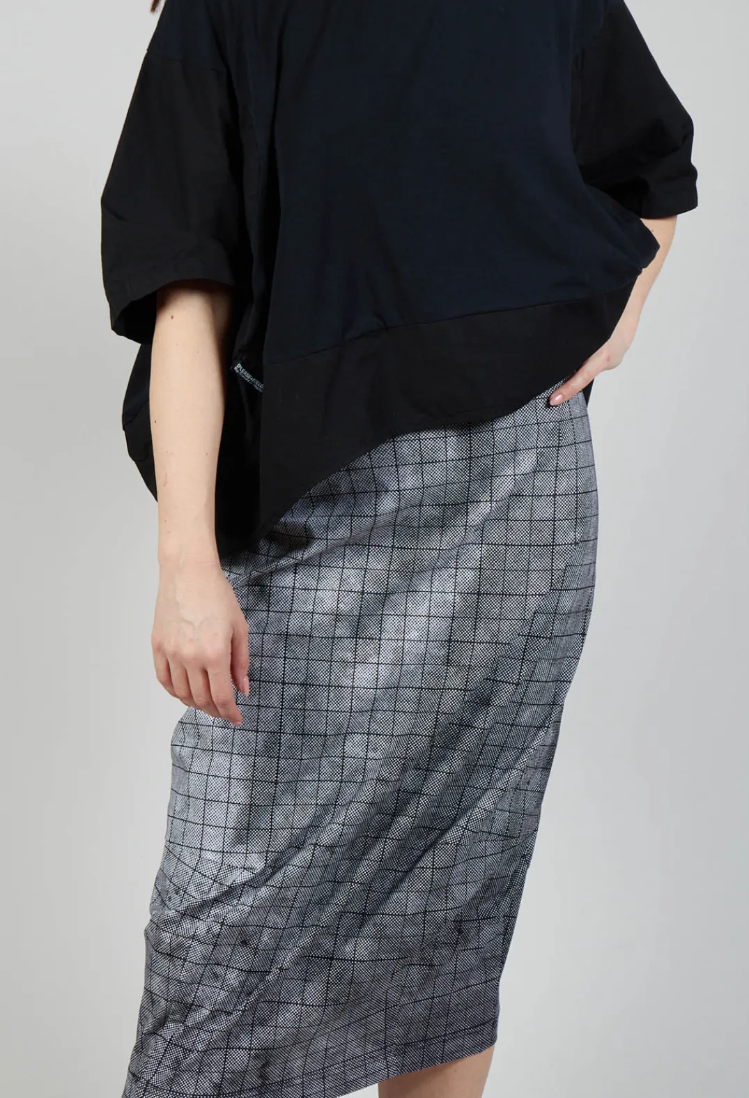 Rundholz Black Label Skirts^Pull On Fitted Skirt in Black print