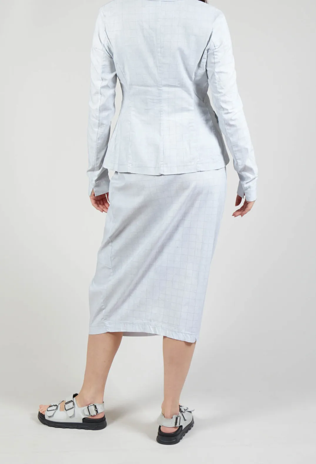 Rundholz Black Label Skirts^Pull On Fitted Skirt in Grey Print