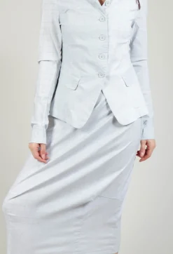 Rundholz Black Label Skirts^Pull On Fitted Skirt in Grey Print