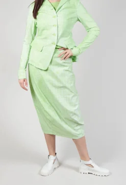 Rundholz Black Label Skirts^Pull On Fitted Skirt in Lime Print