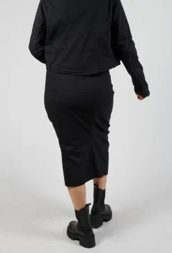 Rundholz Black Label Skirts^Pull On Longline Pencil Skirt in Black