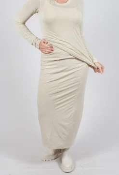 Rundholz Mainline Skirts^Pull on Midi Skirt in Bone
