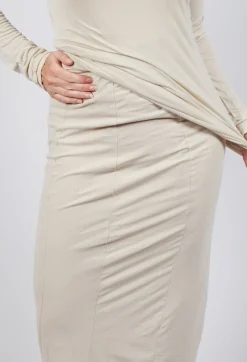 Rundholz Mainline Skirts^Pull on Midi Skirt in Bone