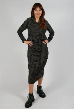 Rundholz Black Label Skirts^Pull On Pencil Skirt in Jungle Big Print