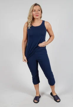Rundholz Black Label Trousers^Pull On Pleat Front Trousers in Navy